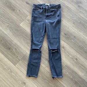 Black free people skinny jeans.